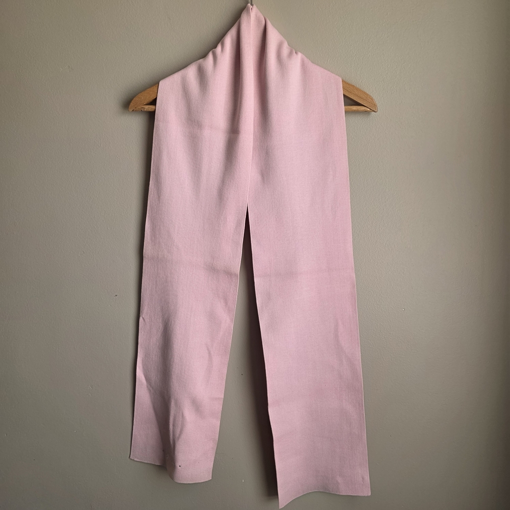 Vintage Y2K Guess Jeans Light Pink Wide Scarf w/ Embroidered Logo And Rhinstones